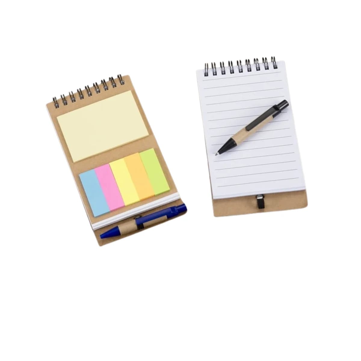 Kit 10 Blocos de Anot. Ecológico, Post it e  Mini caneta 8,8×15,8