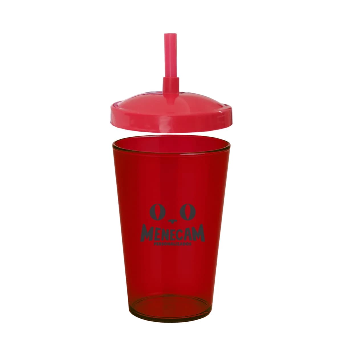 Kit 50 Copos Caldereta com Canudo 350ml