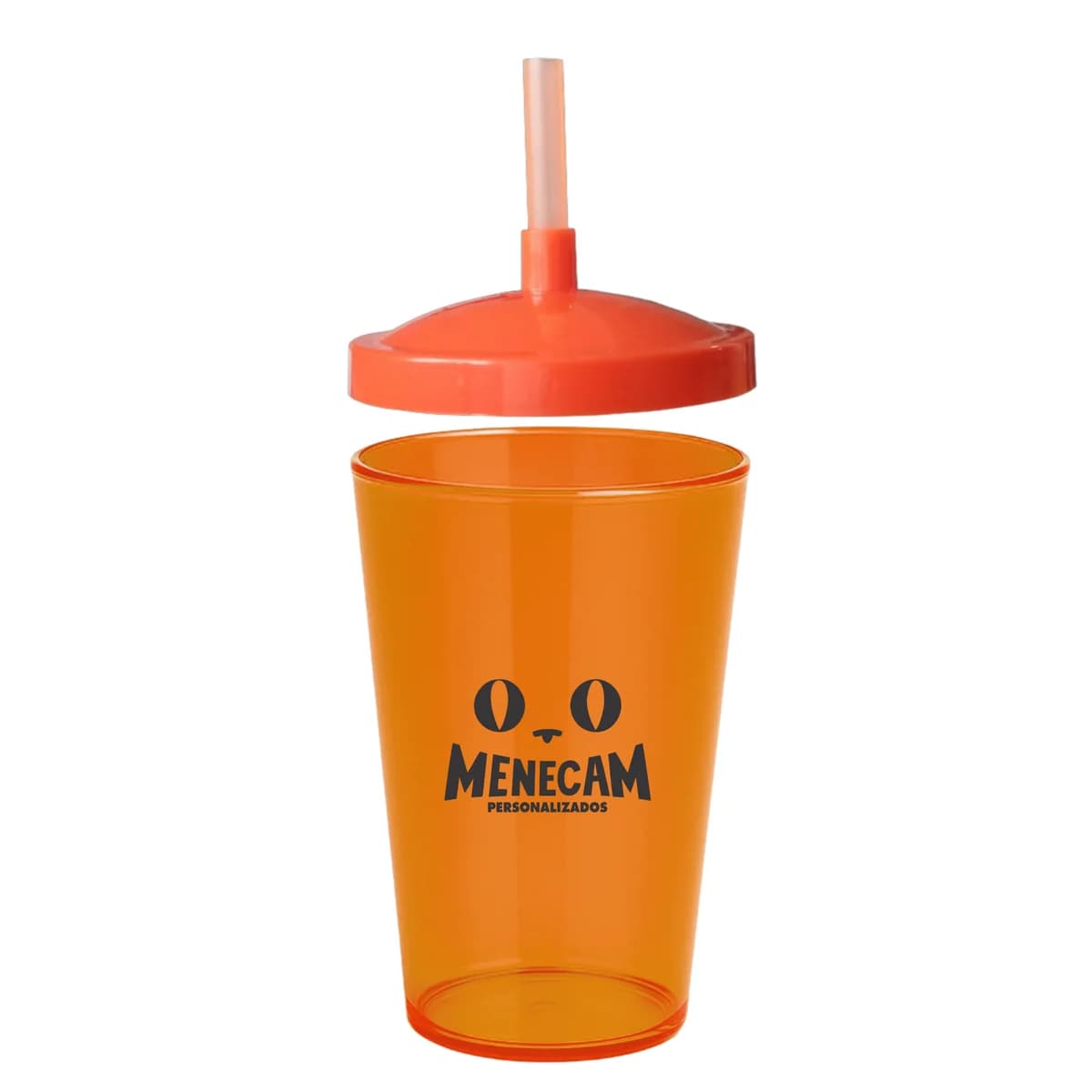 Kit 50 Copos Caldereta com Canudo 350ml