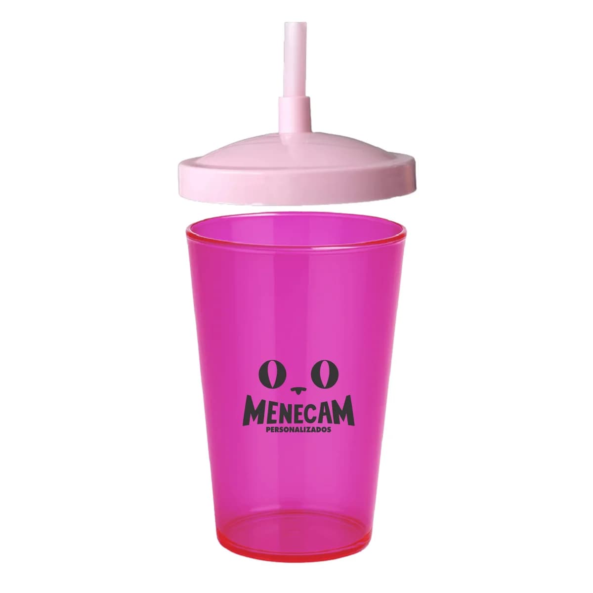 Kit 50 Copos Caldereta com Canudo 350ml