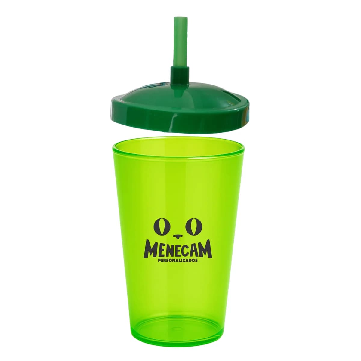 Kit 50 Copos Caldereta com Canudo 350ml