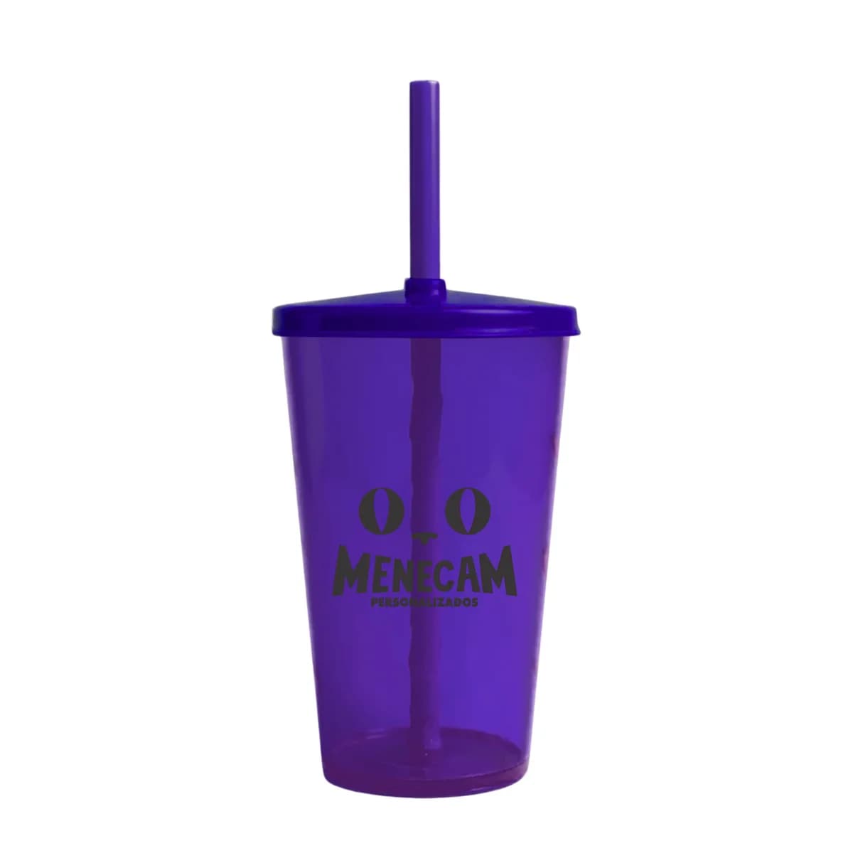 Kit 50 Copos Twister com Canudo 500ml