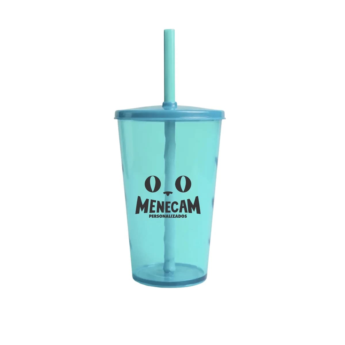 Kit 50 Copos Twister com Canudo 500ml
