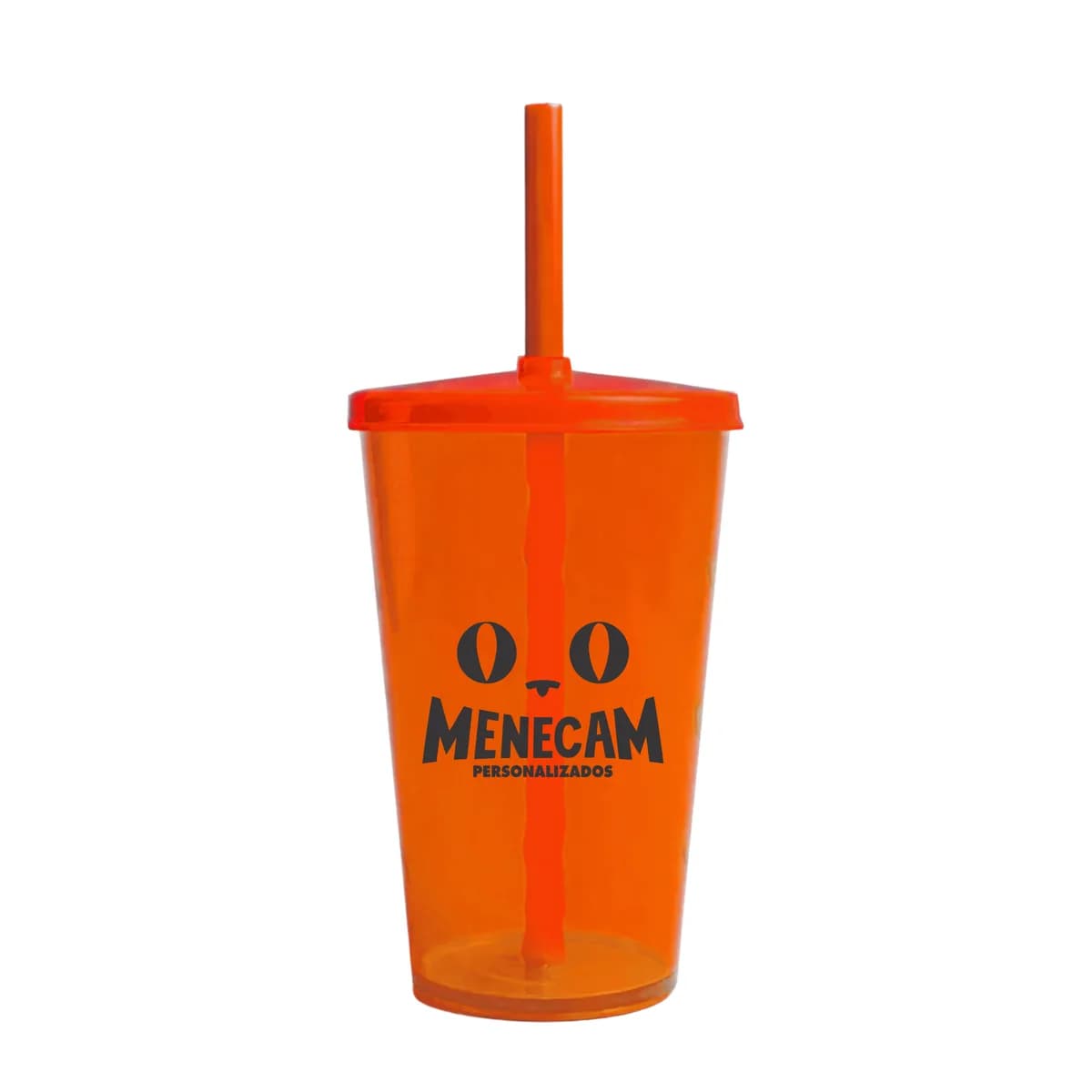 Kit 50 Copos Twister com Canudo 500ml