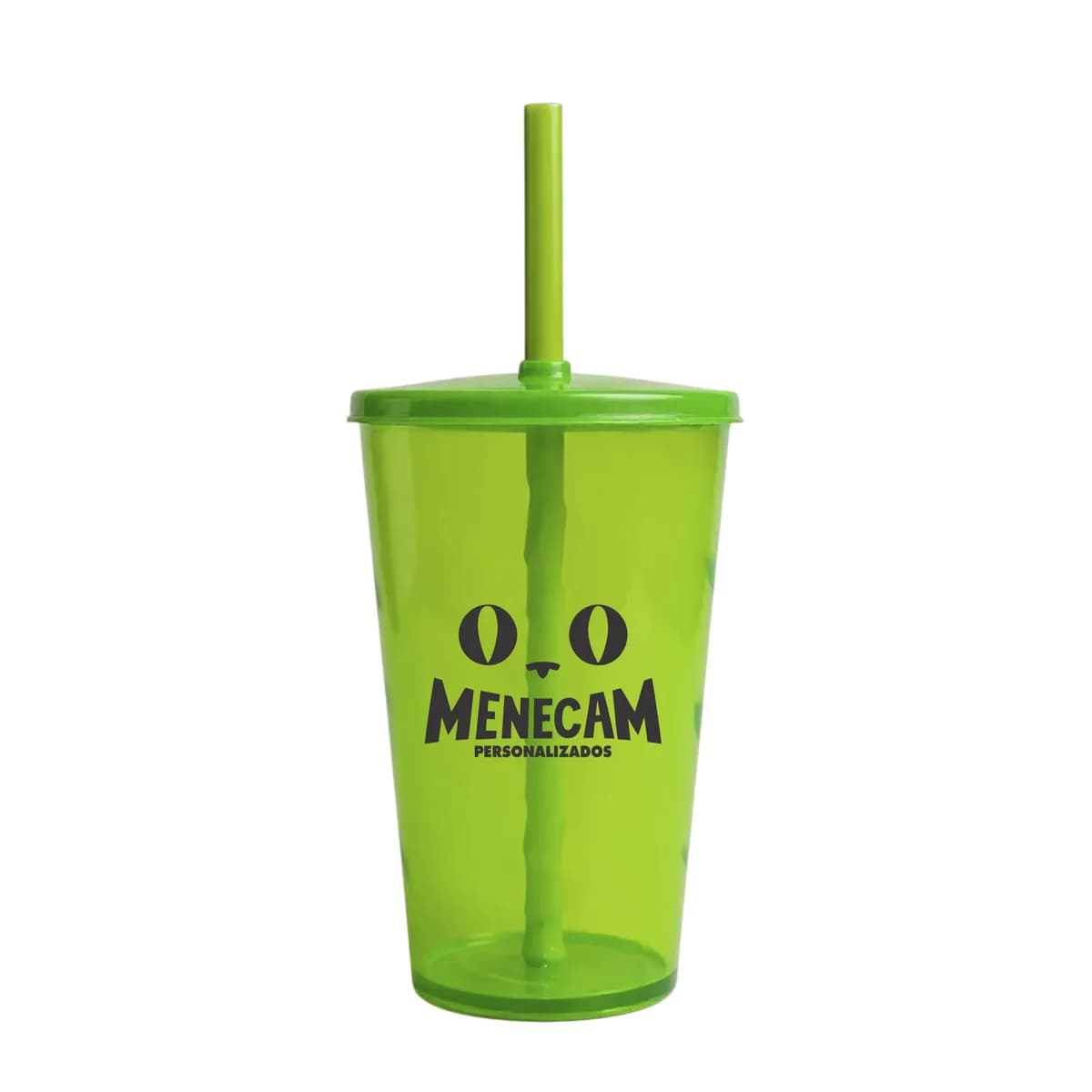 Kit 50 Copos Twister com Canudo 500ml