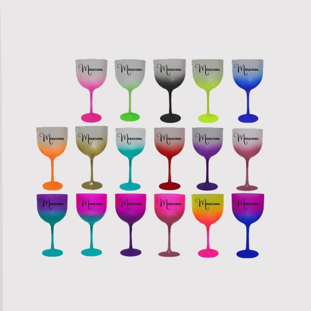 Kit 30 Taças de Gin Degradê 540ml