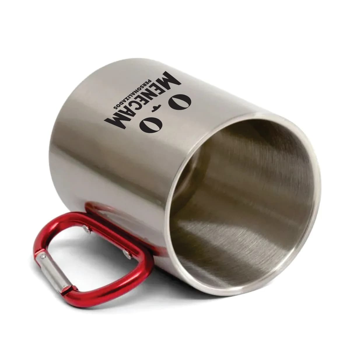 Kit 10 Canecas Aço Inox Mosquetão 400ml