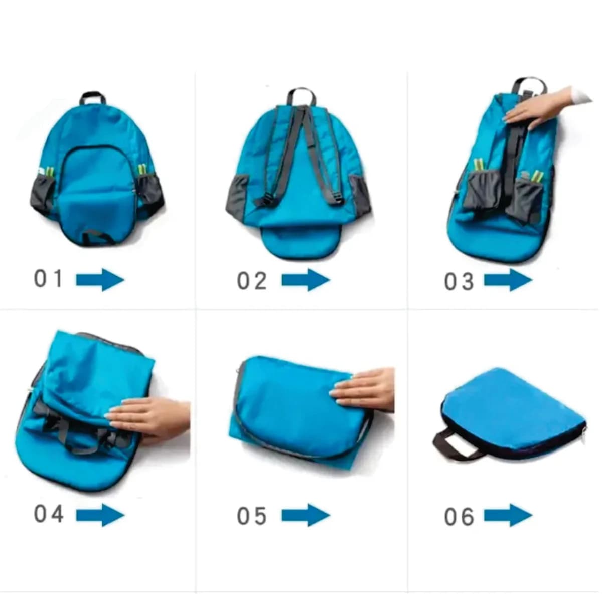 Kit 10 Mochilas Dobráveis 21L