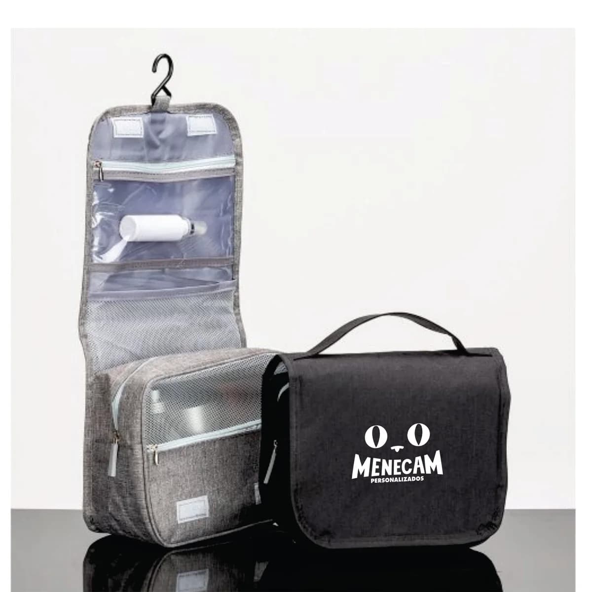 Kit 10 Necessaires c/ Divisórias e Gancho