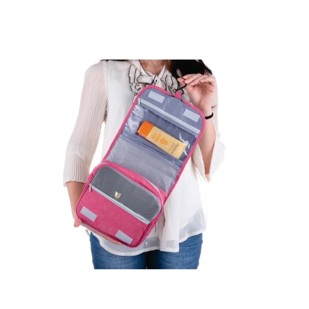Kit 10 Necessaires c/ Divisórias e Gancho
