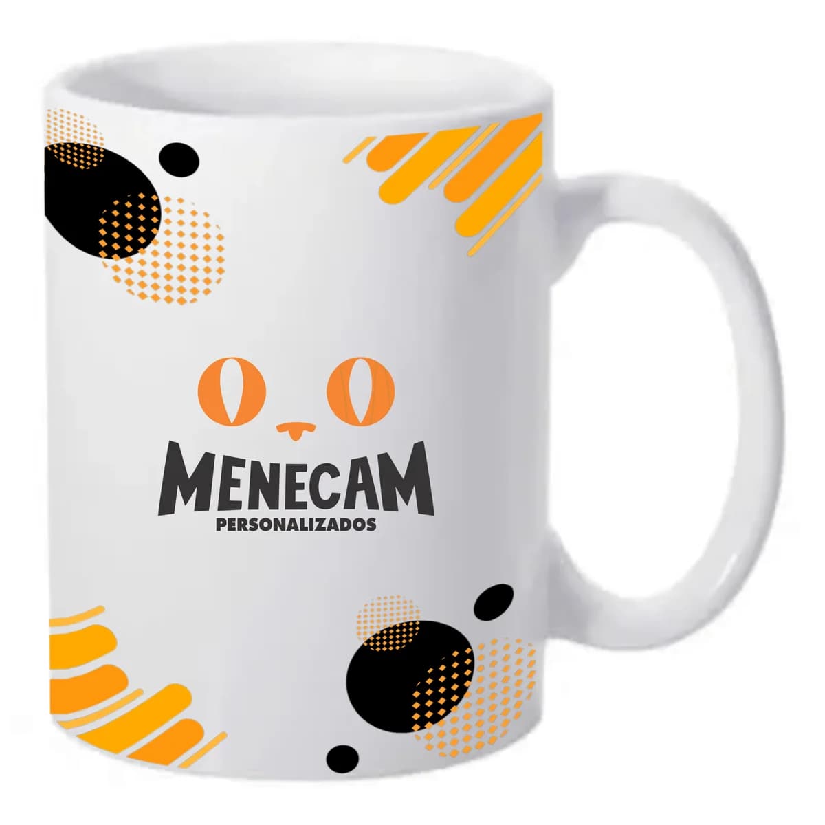 Kit 10 Canecas Cerâmica Sublimada Branca 325ml