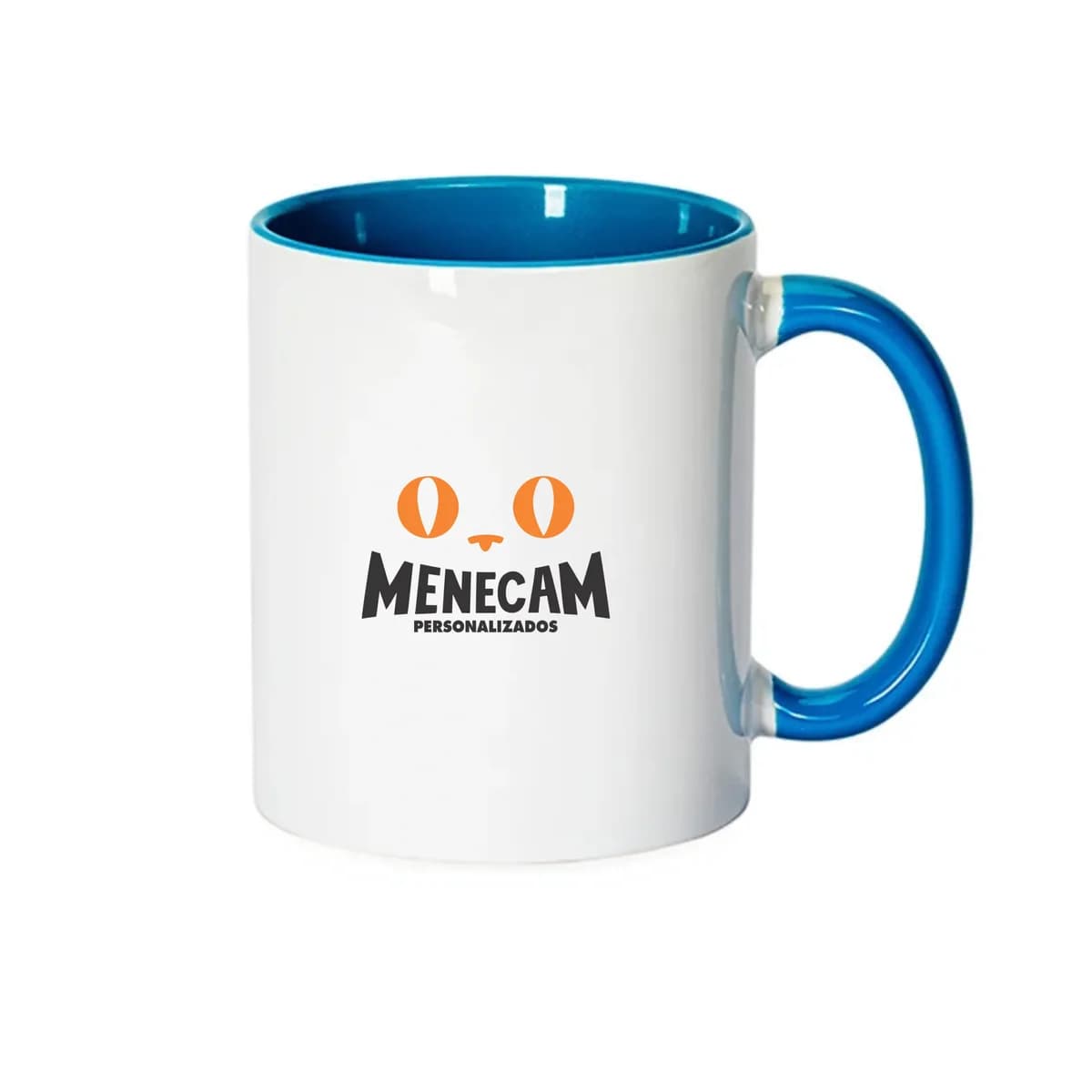 Kit 10 Canecas Cêramica Alça e Interior Colorido 325ml
