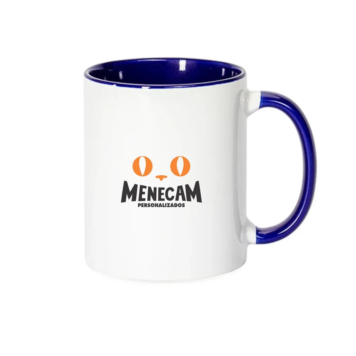 Kit 10 Canecas Cêramica Alça e Interior Colorido 325ml