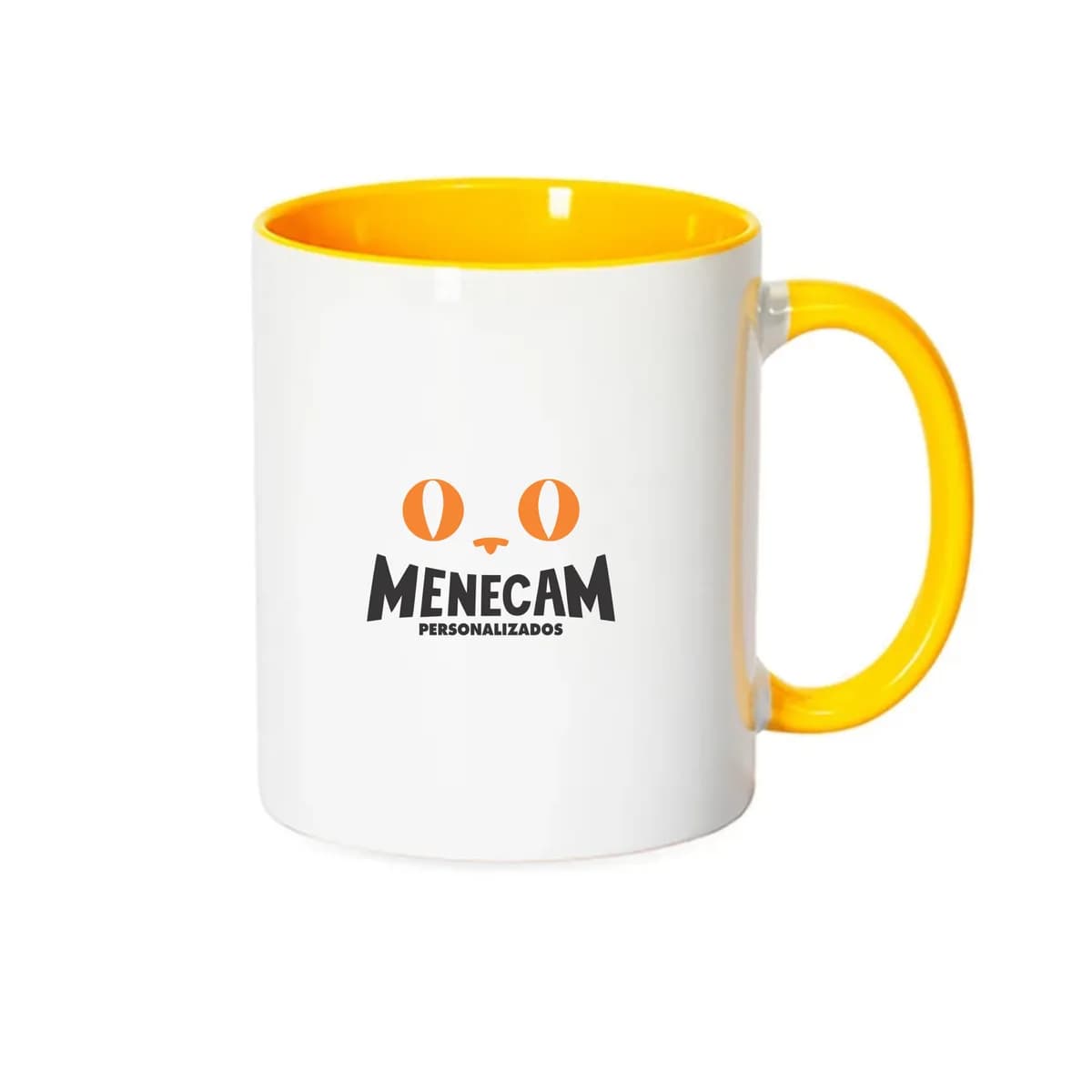 Kit 10 Canecas Cêramica Alça e Interior Colorido 325ml