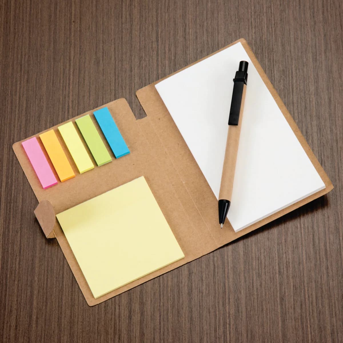 Kit 10 Blocos de Anotações com Post it e Caneta 10×15