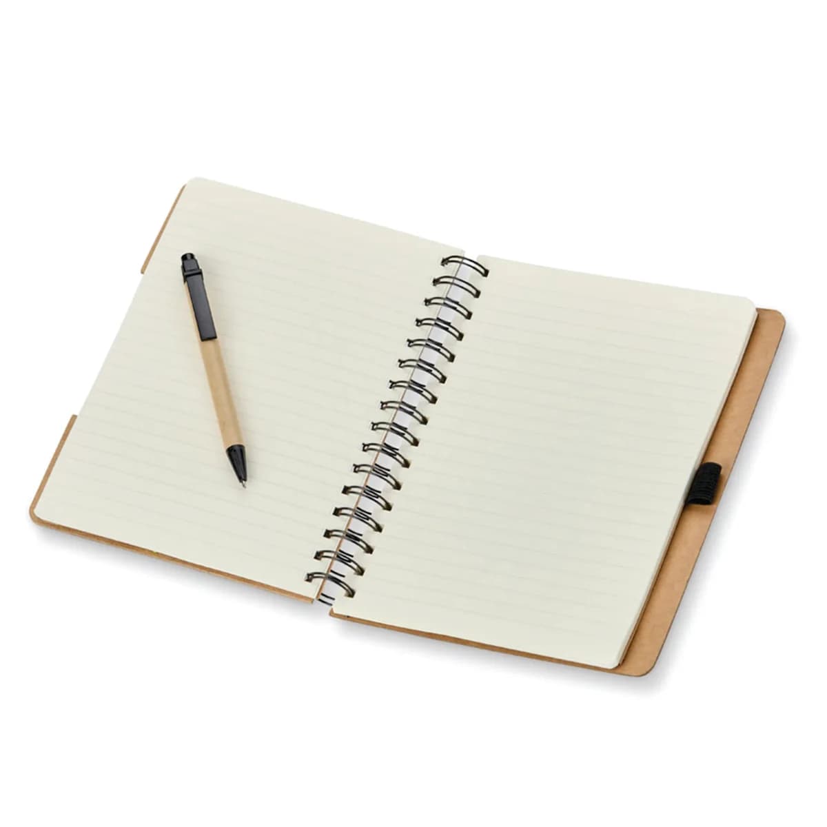 Kit 10 Cadernetas Kraft c/ Post it e Caneta 17×21
